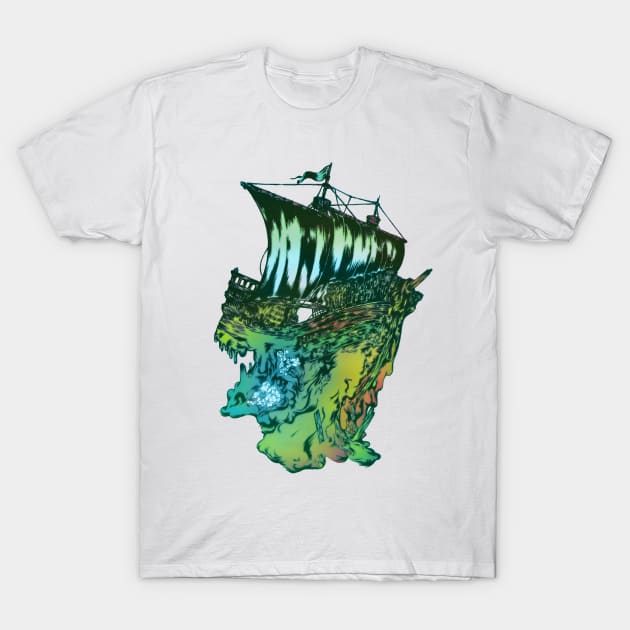 Diamond boat T-Shirt by ImmortalPink